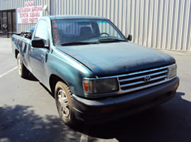 1997 TOYOTA TRUCK T100 MODEL REGULAR CAB 2.4L 4CYL AT 2WD COLOR GREEN Z13528
