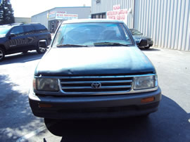 1997 TOYOTA TRUCK T100 MODEL REGULAR CAB 2.4L 4CYL AT 2WD COLOR GREEN Z13528