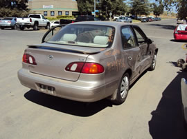 1999 TOYOTA COROLLA 4 DOOR SEDAN LE MODEL 1.8L AT 4SPD FWD COLOR GOLD Z14756