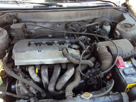 1999 TOYOTA COROLLA 4 DOOR SEDAN LE MODEL 1.8L AT 4SPD FWD COLOR GOLD Z14756