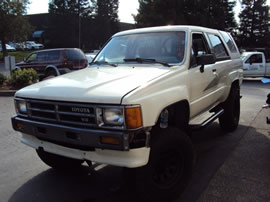 1989 TOYOTA 4RUNNER 2 DOOR SR5 MODEL 3.0L V6 MT 4X4 COLOR WHITE Z13530