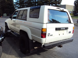 1989 TOYOTA 4RUNNER 2 DOOR SR5 MODEL 3.0L V6 MT 4X4 COLOR WHITE Z13530