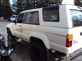 1989 TOYOTA 4RUNNER 2 DOOR SR5 MODEL 3.0L V6 MT 4X4 COLOR WHITE Z13530