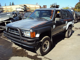 1988 TOYOTA 4RUNNER 2 DOOR SR5 MODEL 3.0L V6 MT 4X4 COLOR GRAY Z13531