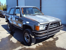 1988 TOYOTA 4RUNNER 2 DOOR SR5 MODEL 3.0L V6 MT 4X4 COLOR GRAY Z13531