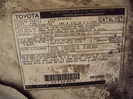 1990 TOYOTA 4RUNNER SR5 MODEL 3.0L V6 AT 4X4 COLOR WHITE Z14770