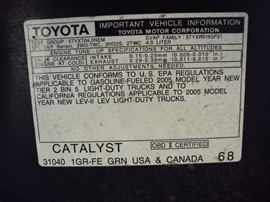 2005 TOYOTA TACOMA ACCES CAB SR5 MODEL 4.0L V6 MT 6 SPEED 4X4 COLOR BLUE Z14777