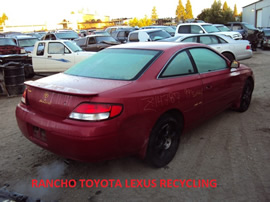 1999 TOYOTA SOLARA 2 DOOR CPE SE MODEL 3.0L V6 AT FWD COLOR RED Z14787