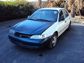 2000 TOYOTA COROLLA SEDAN CE MODEL 1.8L AT FWD COLOR WHITE Z13557
