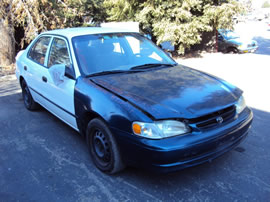 2000 TOYOTA COROLLA SEDAN CE MODEL 1.8L AT FWD COLOR WHITE Z13557