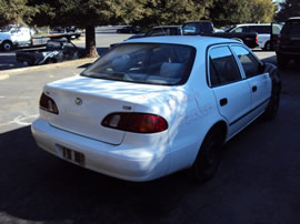 2000 TOYOTA COROLLA SEDAN CE MODEL 1.8L AT FWD COLOR WHITE Z13557