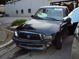 2003 TOYOTA TACOMA TRUCK REGULAR CAB DLX MODEL 2.4L MT 5SPEED 2WD COLOR BLACK Z13570