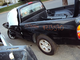 2003 TOYOTA TACOMA TRUCK REGULAR CAB DLX MODEL 2.4L MT 5SPEED 2WD COLOR BLACK Z13570