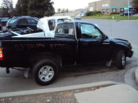2003 TOYOTA TACOMA TRUCK REGULAR CAB DLX MODEL 2.4L MT 5SPEED 2WD COLOR BLACK Z13570