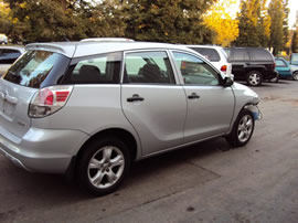 2008 TOYOTA MATRIX 4 DOOR STANDARD MODEL 1.8L VVTI AT FWD COLOR SILVER Z13577