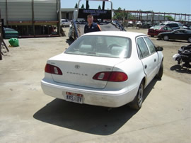 1999 Toyota corolla 4cyl 4 door white