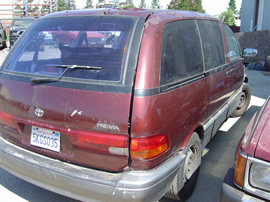 1991 toyota previa van le model,2.4l at fwd color blue