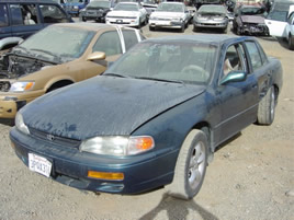 1996 TOYOTA CAMRY V-6, AUTO TRANS, COLOR:BLUE, STK:Z-09038