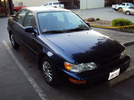 1997 TOYOTA COROLLA, 4 CYL , AUTOMATIC, COLOR: BLUE, STK# Z09058