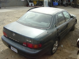 1996 TOYOTA CAMRY V-6, AUTO TRANS, COLOR:BLUE, STK:Z-09038