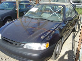1999 TOYOTA COROLLA 4 DOOR COLOR BLUE STK Z09040