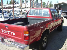 1992 TOYOTA SR-5 EXTRA CAB V-6 AUTOMATIC, COLOR BURGUNDY, STK: T09620