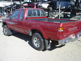 1992 TOYOTA SR-5 EXTRA CAB V-6 AUTOMATIC, COLOR BURGUNDY, STK: T09620
