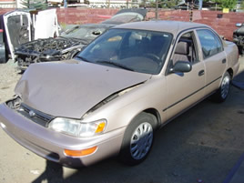 1994 TOYOTA COROLLA ,4 CYL ,AUTOMATIC, COLOR:GOLD STK;Z09033