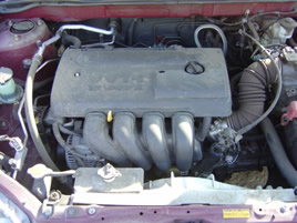 2004 TOYOTA COROLLA S SERIES ,5 SPEED TRANS WITH ALL THE BELLS AND WHISTLES, COLOR:RED STK;Z09034