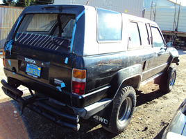 1984 TOYOTA 4 RUNNER, MANUAL TRANSMISSION, BLACK, STK:T09272