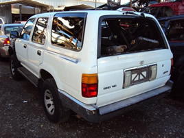 1996 TOYOTA 4 RUNNER ,V6, AUTO TRANSMISSION, WHITE, STK:T09262