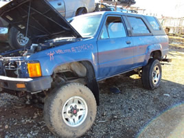 1986 TOYOTA 4 RUNNER, BLUE, STK:T09270