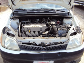 2002 TOYOTA ECHO 5 SPEED, 4 CYL. WHITE. STK# Z10072