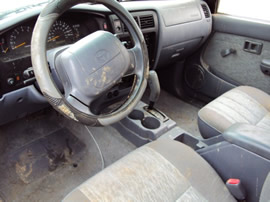 1999 TOYOTA TACOMA EXTRA CAB, TRD PACKAGE, V6 , AUTOMATIC TRANSMISSION, COLOR WHITE, STK#T10281  