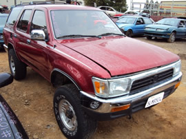 1994 TOYOTA 4 RUNNER , V6 , AUTOMATIC TRANSMISSION, COLOR - RED , STK # T10285