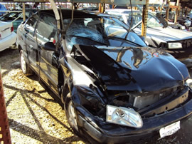 1997 TOYOTA TERCEL BLACK HAWK, 4CYL, 3 SPEED AUTOMATIC TRANSMISSION, STK # Z10083