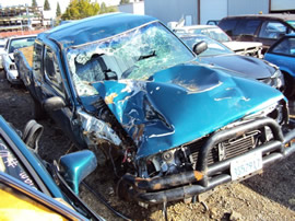1993 TOYOTA TRUCK 22RE, 4CYL 2.4L, 5 SPEED TRANSMISSION, COLOR-BLUE