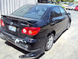 2005 TOYOTA COROLLA S MODEL COLOR-BLACK STK# Z10088