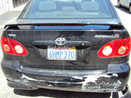 2005 TOYOTA COROLLA S MODEL COLOR-BLACK STK# Z10088