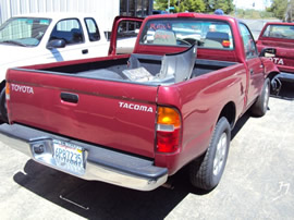 1998 TOYOTA TACOMA COLOR-RED , STK# T10299