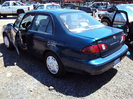 1999 TOYOTA COROLLA 4CYL. , 3 SPEED TRANSMISSION, COLOR-BLUE STK# Z10091