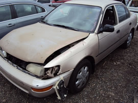 1994 TOYOTA COROLLA 4CYL. , 3SPEED TRANSMISSION , COLOR-GOLD STK# Z10093