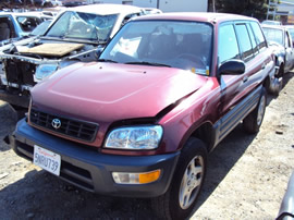1998 TOYOTA RAV 4 , 4CYL. AUTOMATIC TRANSMISSION, COLOR RED, STK# Z10105
