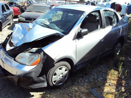 2001 TOYOTA ECHO , 4CYL. MANUAL TRANSMISSION, COLOR SILVER, STK # Z10104