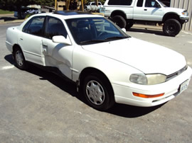 1992 TOYOTA CAMRY , 4CYL, AUTOMATIC TRANSMISSION , COLOR WHITE, STK # Z10103