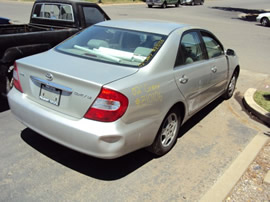 2002 TOYOTA CAMRY , 4CYL , AUTOMATIC TRANSMISSION, COLOR-SILVER STK# Z10106