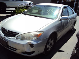 2002 TOYOTA CAMRY , 4CYL , AUTOMATIC TRANSMISSION, COLOR-SILVER STK# Z10106