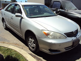 2002 TOYOTA CAMRY , 4CYL , AUTOMATIC TRANSMISSION, COLOR-SILVER STK# Z10106
