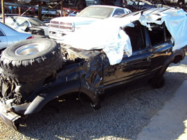 1993 TOYOTA LANDCRUISER (ROLL OVER) COLOR-BLACK STK#T10307