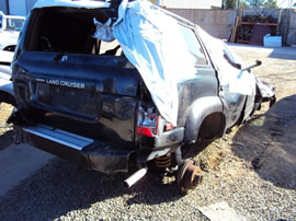 1993 TOYOTA LANDCRUISER (ROLL OVER) COLOR-BLACK STK#T10307